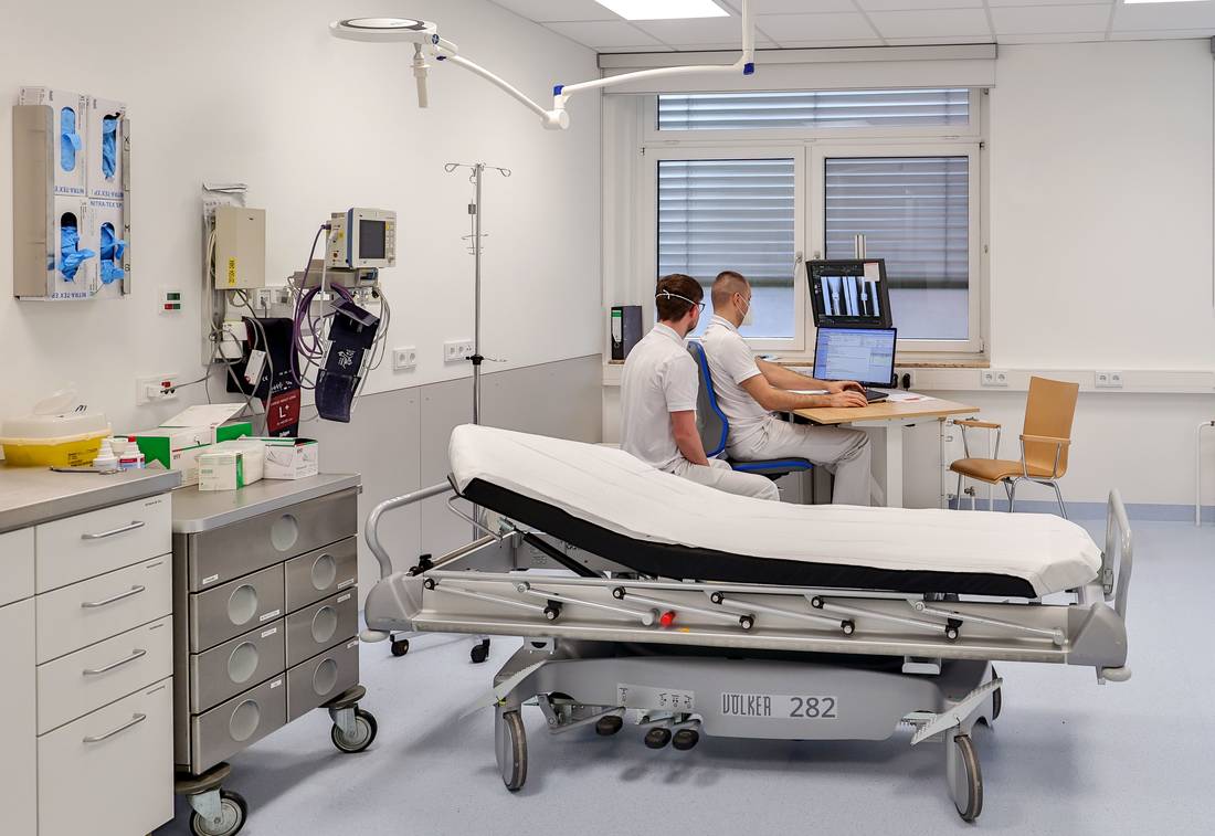 Sieben moderne Behandlungsräume hat die neue Notaufnahme