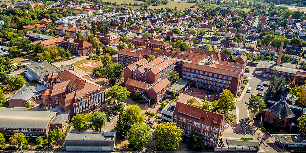 Luftbild Gelände Pfeiffersche Stiftungen